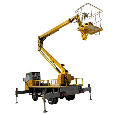 China Hotels 360 Degree Rotating Platform Elevation Operation Lift carMobile crank lift for sale