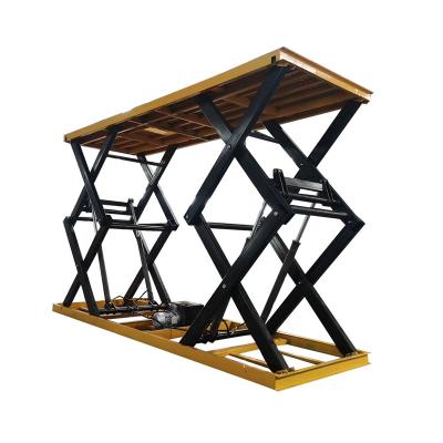 China Hotels Fixed Hydraulic Scissor Lift Platform Cargo Lift Cargo Lift Machine for sale