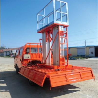 China Hotels mobile aluminum alloy work platform aluminum alloy mobile lifting aerial lifting platform for sale