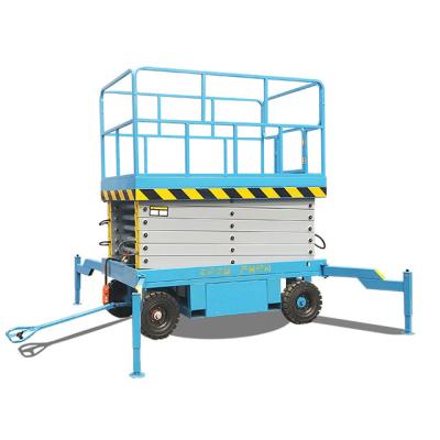 China Hotels Aerial Work Vehicle Street Light Monitoring Maintenance Lift Hydraulic Scissor Lift Platform Lift for sale