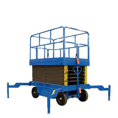 China Hotels Scissor Lift Platform Hydraulic Lift Aerial Work Vehicle Street Light Monitoring Maintenance Lift for sale