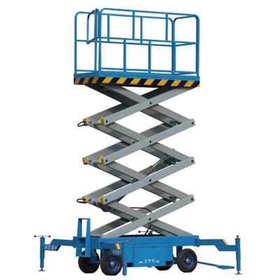 China Hotels Hydraulic Lifting Platform Lift Mobile Scissor Forklift for sale