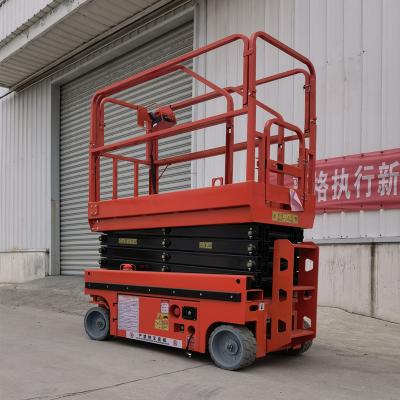 China Hotels Mobile Fork Lift Platform Electric Remote Control Lifting Mobile Hydraulic Lifting Platform for sale