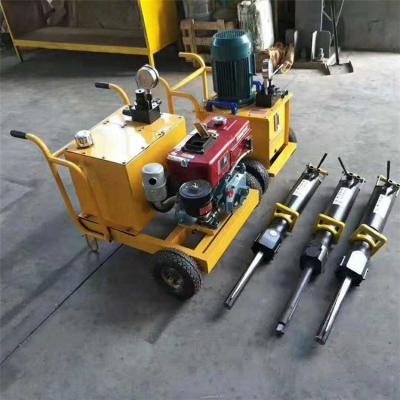 China Open Pit Mining 40mm 45mm 49mm Hydraulic Wedge Rock Splitter Rock Splitter Darda For Cutting Rock for sale