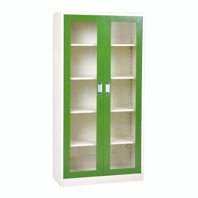 China Sliding Door (Other) Modern Style Adjustable Modern Style Glass Metal Cabinet File Storage Office Use for sale