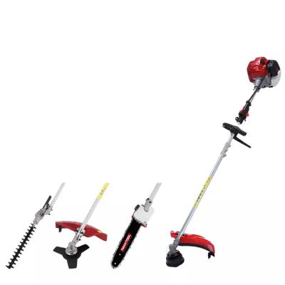 China 2-Stroke Mini Multi Function 4 In 1 25.4Cc Power Brush Cutter / Pole Saw / Hedge Trimmer for sale