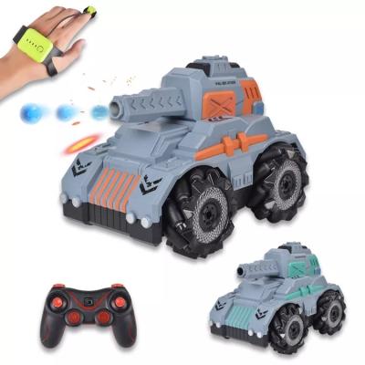 China Outdoor Interactive Fire Gel Balls Games New For Boys Girls Gift 2.4G Shoot Water Gel Ball Barrel Drift Watch RC Toy Tank Car for sale