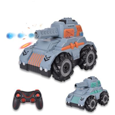 China Non-Toxic Fire Gel Balls ABS Fight Water Ball Launch 2.4G Degree Rotation 360 Degree Rotation Remote Control RC Car Toy Tank For Kids for sale