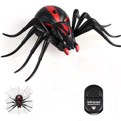 China Simulation Insect Fright Party Stage Props Decoration Prank Games For Joke Novelty Gag Spoof Toy Remote Control Fake Electric Spider for sale