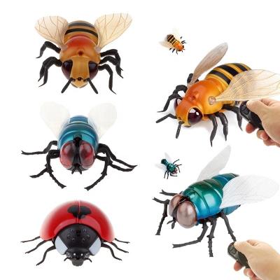 China Early Simulation Insect Education For Children Toys Birthday Gifts Toy Animal Vehicle Electric Lifelike Insect Remote Control RC Honey Bee Model for sale