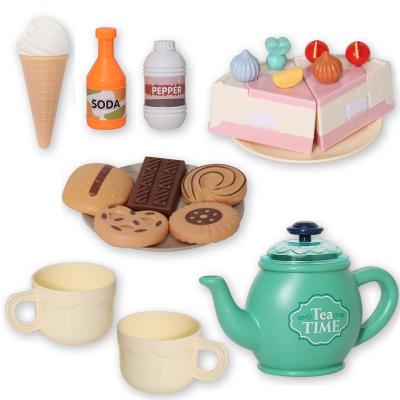 China Wholesale Sinyo Plastic Children's Day Gift For Girls Wheat Straw Material Play Food Cake Ice Cream Snack Set 30pcs Pretend Play for sale