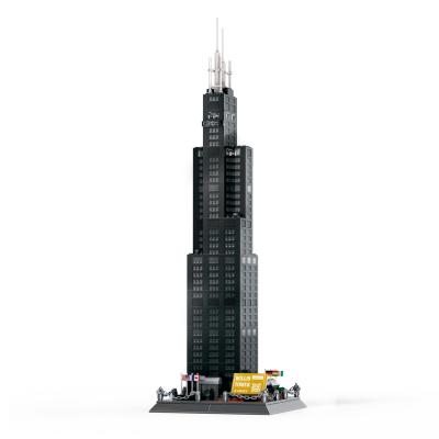 China Toy Popular Design Willis Tower-Chicago Environmentally Friendly Material Children's Educational SINYO, America for sale