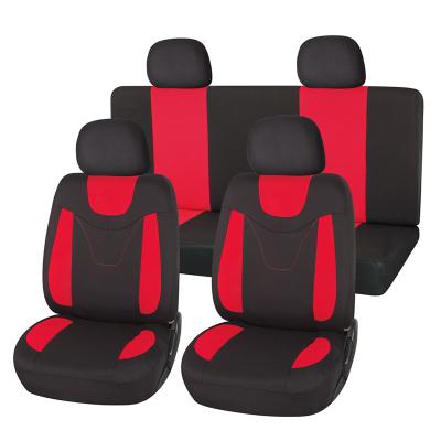 China Durable Popular Car Decoration Car Black And Red Universal Car Seat Cover Set for sale