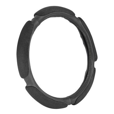 China Eco-Friendly Designer Factory Supply Genuine Leather Steering Wheel Cover for sale