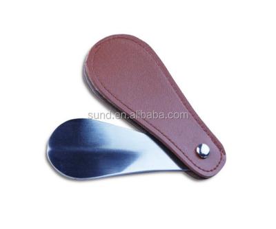 China leather decorative tourist stainless steel shoe spoon for sale