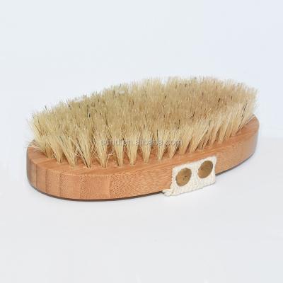 Chine Dry / Wet Nature boar bristle bamboo Bath brush for Shower Massage,handheld Exfoliating Body scrubber,foot cleaning brush/tool à vendre