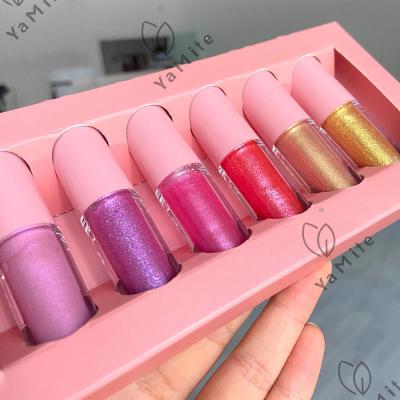 China Non-Stick Cup Not Fade Waterproof Glitter Lipstick Set Cruelty Free.Vegan Lip Gloss Lasting Wear Organic High Quality Private Label for sale