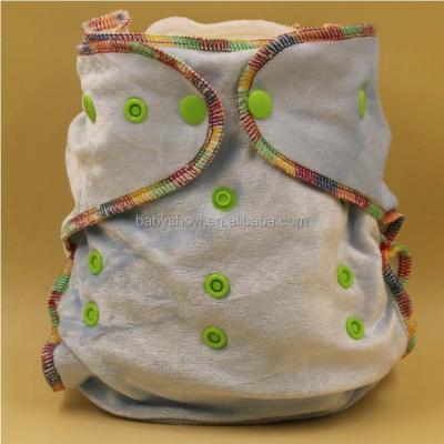 China Reusable Modern Baby Fitted Cloth Organic Bamboo Cloth Diaper Fleece Cloth Plain Weave Diaper for sale