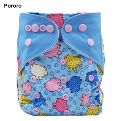 China Wholesale Printed Reusable Baby Diaper Baby Cloth Baby Diaper Pororo Cloth Diaper for sale