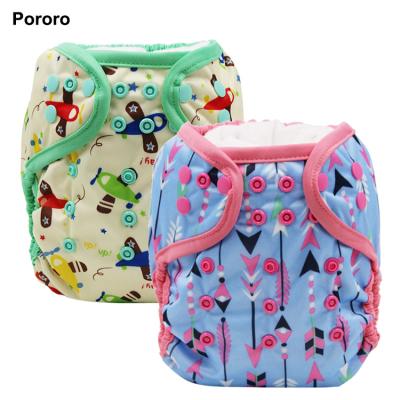 China Printed Pororo Diaper Cover For Baby Pul Diaper Waterproof Printed Cloth for sale