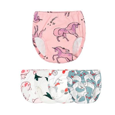 China Printed Cotton Training Pants For Baby Underware Cloth Diapers Washable Potty Training Pants for sale