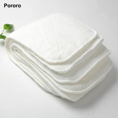 China Super Absorbent Adult Non Woven Fabric Diaper Insert Pad 4 Layers Microfiber Insert For Cloth Adult Diaper for sale