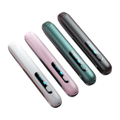 China Outdoor Wireless Rechargeable Fast Heating Steam Hair Straightener Ceramic Plates Usb Iron Flats Automatic Hair Straightener for sale