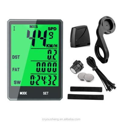 China Wholesale LCD Display Waterproof Quality Bicycle GPS Bike Computer Recycling Black Wire Or Radio for sale