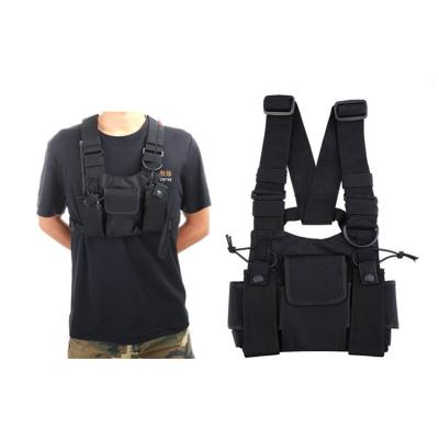 China Chest Harness Bags Holster Vest Pouch Chest Pack Shockproof Radio Pack Pouch for sale