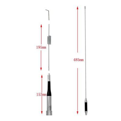 China Dual Band Mobile Diamonds SG-M507, UHF /VHF Ham Radio Walkie Talkie Antenna Stainless Steel Radio Antenna sgm507 for sale