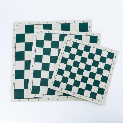 China Wholesale Environmental Chess Board Fashion Square High Quality Green Leather Chess Board for sale