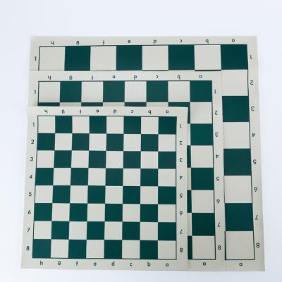 China New fashion square design latest environmental porcelain chess board leather green green for sale