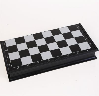 China Universal Standard Environmental High Quality Folding Magnetic Wooden Chessboard Sets Chess Set Rectangle Shape for sale