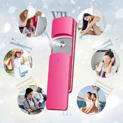 China Mister Moisturizer Mini Portable Facial Steamer Water Bottle USB Rechargeable Mist Sprayer For Eyelash Extensions Daily Makeup for sale