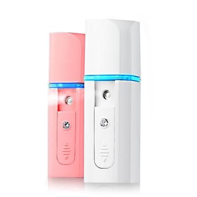 China USB Rechargeable Facial Humidifier Moisturizer Nano Mist Sprayer Nebulizer Face Steamer Moisturizing Beauty Instruments Face Skin Care Tools for sale