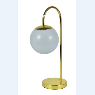 China Modern Fashion Bedside Home Hotel Bed Head Reading Simplicity Light Satin Brass Table Lamp for sale