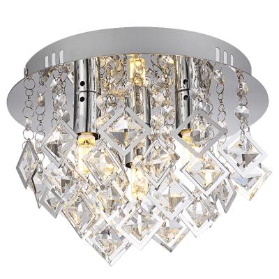 China Crystal Ceiling Light Modern Modern Fixture for Kitchen Island Entry Hallway Bedroom, G9 Base, Chrome Ceiling Lamp for sale