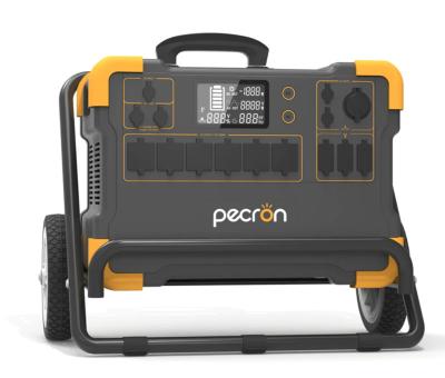 China Pecron E3000 3108Wh Power Station 2000W AC Outlets 1200W AC Outlets Wireless Charging Portable Portable Solar Power for Camping for sale