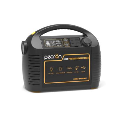 China Pecron P600 600W (Peak1200W) 578Wh Generator110V Pure-sine WaveAC/DC/QC3.0 USB/Type-C Wireless Charging Portable Solar Backup Outdoor for sale