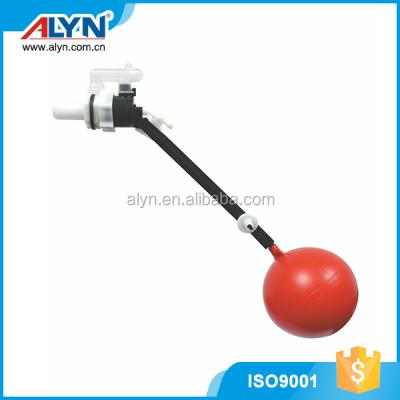 China Different Size Toilet Fill Water Storage Tank Plastic Or Alumium Stem Parts Optional Tank Fittings Plastic Side Float Valve for sale