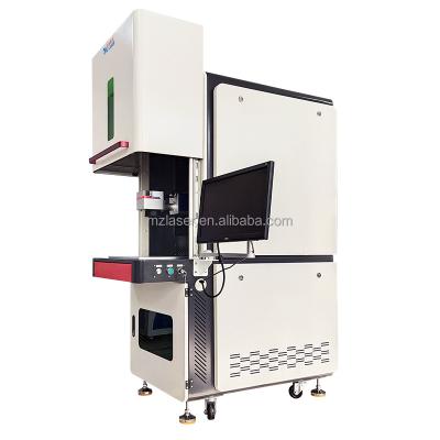 China 100W nameplate cutting machine enclosed fiber laser inscription cutting machine for laser jewelry silver cutting for sale