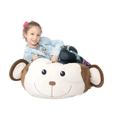 China Animal Storage Bag Customized Large Plush Monkey Plush Toy Storage Bag For Children For Storing Personal Things for sale