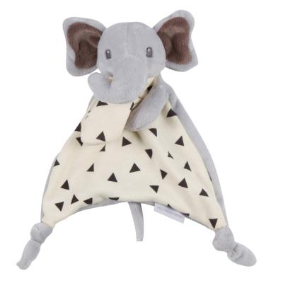 China Animal Safety DouDou Toy For New Born Elephant Exquisite Plush Blanket Plush Doll Product Baby Safety for sale