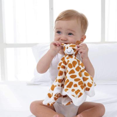 China More Comfortable Plush Doll Product Stuffed Animal Baby Blankets Soft Stuffed Safety Blanket Moose Turnout for Baby Shower Gifts for sale