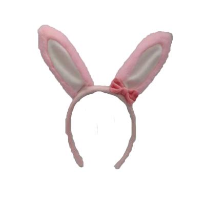 China Party Festival Easter Plush Rabbit Hair Accessories Bands for sale