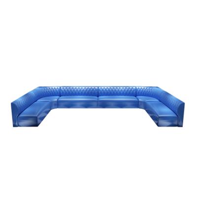 China Best Selling Contemporary High End Leather Nightclub Karaoke Rooms Bar And Bar Furniture Sofa for sale