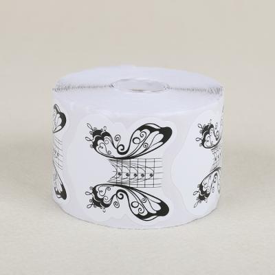 China Nail Art Black And White Nail Art Extension Butterfly Nail Shape Accessories Supports Customization Nail Paper Holder for sale