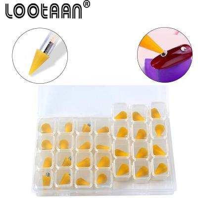 China Professional Nail Beauty Lootaan Wax Replacement Heads Wax Pen Dotting Pen Rhinestone Picker Wax Tips Accessories for sale