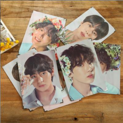 China KPOP BANGTAN Coated Paper BOYS Photo View Fans Collection KPOP Home Ornament Fans Gift Photo View JIMIN JK V RM JIN SUGA Goods L425 for sale