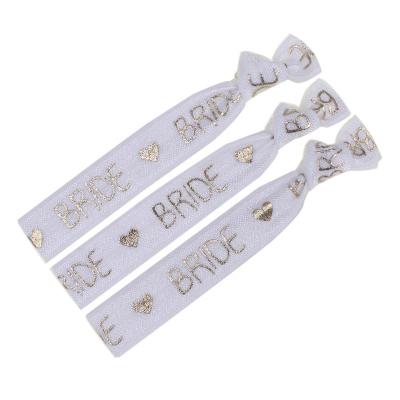 China European and American Style Sash Hen Party Night Wedding Decoration Bracelet Supplies Bachelor Party Bracelet Team Bride To Be Bridal Shower T01 for sale